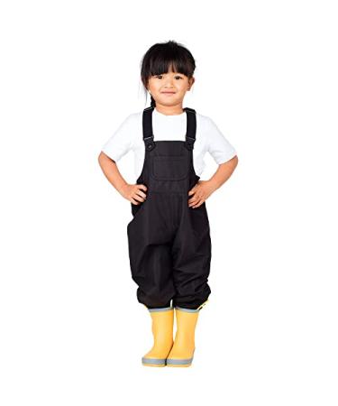 JAN & JUL Cozy-Dry Waterproof Bib Overalls, Lined Snow Pants for Kids 3-4T Cozy-dry: Black