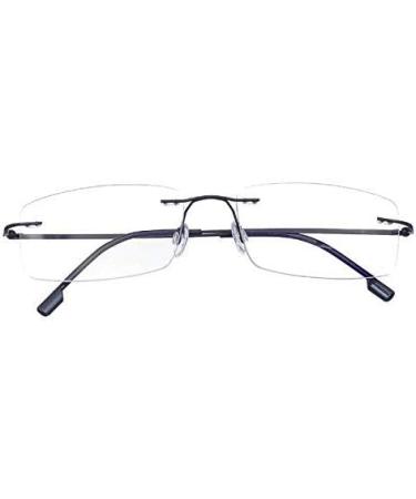 Rongchy Super Light Titanium Myopia Glasses - Stylish Nearsighted Reading Glasses for Men & Women -0.50 to -6.00 - Black - Buy Online on GoSupps.com