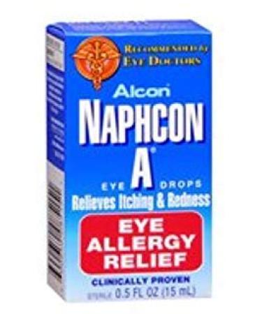 Alcon Naphcon-A Allergy Relief Eye Drops .5 oz. (3-Pack)