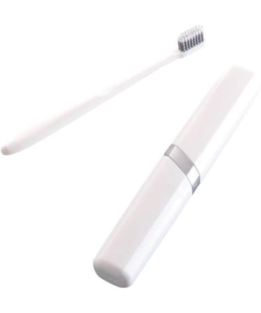 Buy Healvian Travel Toothbrush Holder - Protective Cover & Container for Manual Toothbrush | Ideal for Travel White 1 Pack - Buy Online on GoSupps.com
