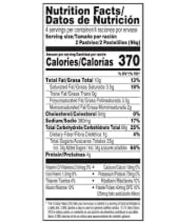  Desconocido POP TARTS CHOCOLATE CHIP 8 ct - Buy Online on GoSupps.com