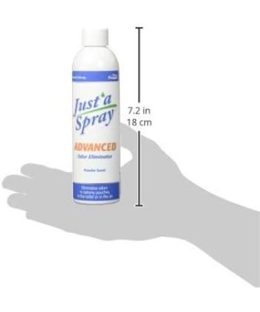 Just a Spray Advanced Odor Eliminator Baby Powder 220 ml - Ideal for Ostomy and Commode Use Up to 300 Uses per Bottle 220 ml (Pack of 1) Baby Powder - Buy Online on GoSupps.com