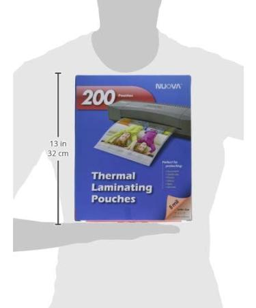 Nuova 200-Pack  5 Mil Thermal Laminating Pouches 9 x 11.5 Inches  Letter Size (LP205H) 5-mil 200 Sheets - Buy Online on GoSupps.com