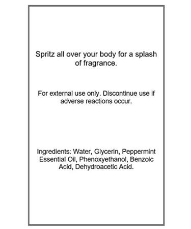 Peppermint Essential Oil Body Spray (Double Strength) 4 ounces Body Mist for Women with Clean Light & Gentle Fragrance Long Lasting Perfume with Comforting Scent for Men & Women Cologne with - Buy Online on GoSupps.com