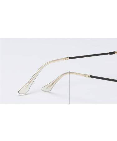 Buy Metal Eyeglasses for Reading | Anti Eye Strain & Blue Light Protection | Stylish Round Flat Mirror +200 Black-Silver - Buy Online on GoSupps.com