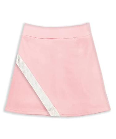 AOBUTE Girl's Athletic Skirts with Mesh Shorts Performance Skorts 5-12 Years 11-12 Years C-pink