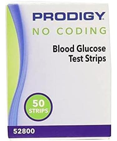 Prodigy 52800 No Coding Blood Glucose Test Strips - 50 Strips per Box - Buy Online on GoSupps.com