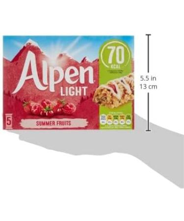 Alpen Light Summer Fruits Bars 5 x 19g - Buy Online on GoSupps.com