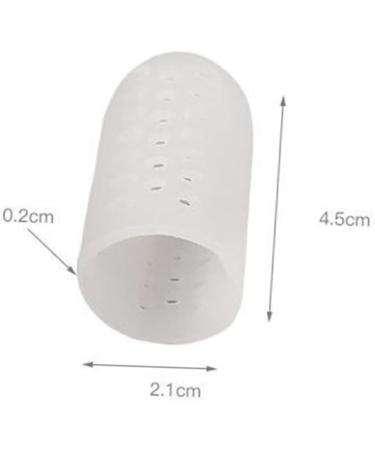 6 Pairs Silicone Gel High Heel Protectors & Toe Tubes - White - BESPORTBLE - Buy Online on GoSupps.com