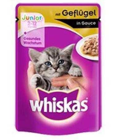 whiskas Junior with poultry in sauce | 24x 100g wet kitten food
