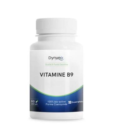 Vitamine B9 Quatrefolic - Bioactive (5-MTHF) & Biodisponible - 200 g - Bien- tre quilibre - Folate 4e g n ration - Pure & sans additifs Convient grossesse - 60 g lules (1 2 mois) - Dynveo