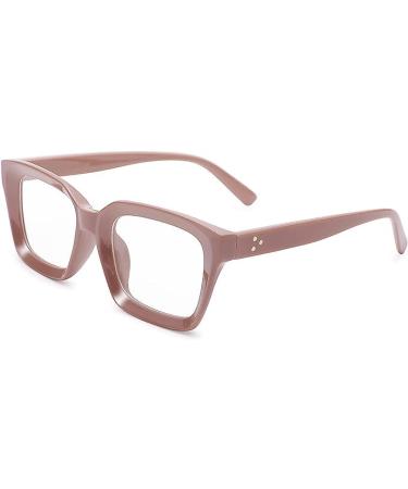 Retro Style Oversized Square Glasses Frames Reading Glasses Blue Light Blocking Computer Reader Eyeglass