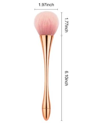 Soft Fluffy Foundation Brush Set - Professional Makeup Blending & Contouring Tool (Rose Gold) | Daily Use Blush & Highlighter Brush - Buy Online on GoSupps.com