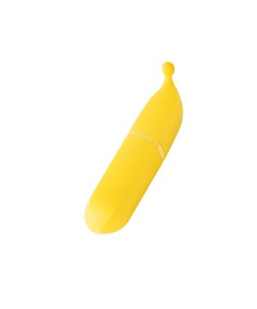 Lint Rollers Funny Banana Shape Pet Hair Remover Double Head Lint Rollers for Pet Hair Extra Sticky Reusable Cat and Dog Hair Remover for Furniture Pet Hair Removal Tool (Yellow)