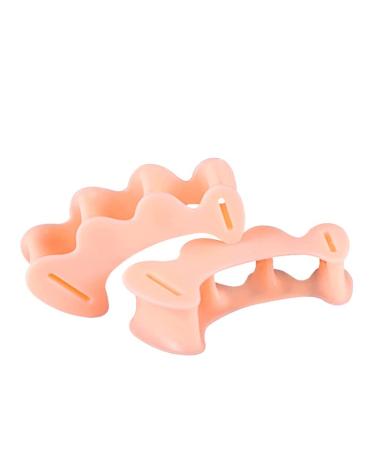 Toe Separators to Correct Your Toes Toe Straighteners Corrector Hammer Toe Gel Toe Straighteners in Shoe Toe Spacers Toe Hammer Toe Smoother Spacers for Pain Relief Hallux Valgus Crooked Toes Skin color 2 Pairs