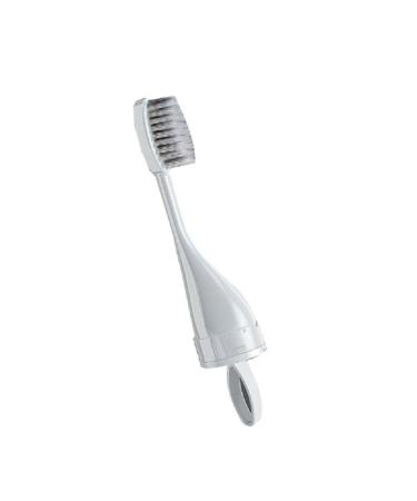 Portable folding toothbrush travel toothbrush camping hiking outdoor toothbrushes for women and men can hold toothpaste soft 3