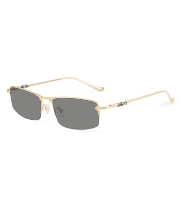 Riccie varifocal reading glasses men from pure titanium with multifocal photochrome glasses 1.56 sunglasses with aspherical resin glasses/UV400 diopters +1.0 to +3.0.02 +2.5