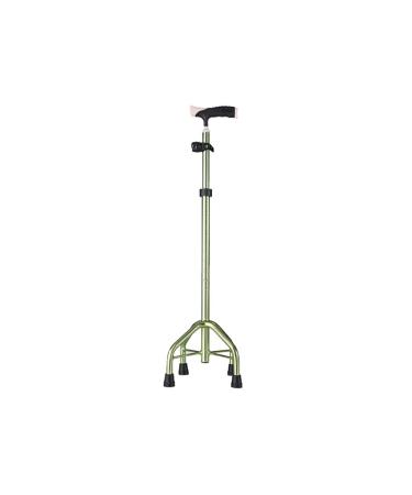 Cane Walking Stick Walking Stick Four-Legged Walking Stick Lightweight Non-Slip Multifunctional Crutch for The Elderly with Fracture (Color : Green) Smooth Sailing