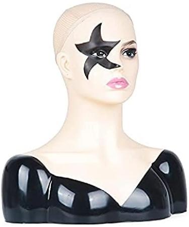 RuixFLR PVC Show Window Doll Head - Realistic Training Head for Hats Wigs Earrings & Jewelry Display - Buy Online on GoSupps.com