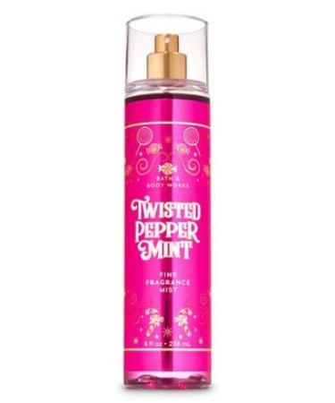 Buy Bath and Body Works Twisted Peppermint Fine Fragrance Mist & Ultra Shea Body Cream - Full Size - Winter 2019 - International Shipping Available - Buy Online on GoSupps.com