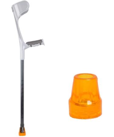 Forearm Crutches Adjustable Cane Forearm Crutches - Lightweight Arm Cuff Crutch - Adjustable Heavy Duty for Standard and Tall Adults - Comfortable on Wrist - Molded Non Skid Repl