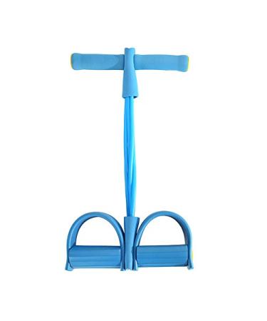 Upgraded Version of 4-Tube Pedal Resistance Band Multifunctional Pull Rope Fitness Equipment Suitable for Abdominal Waist arm/Leg Stretching Yoga Stretching and Body Shaping Training.