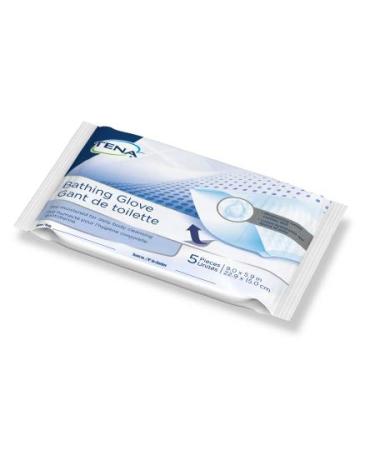 TENA Bathing Glove Scented 5 Count
