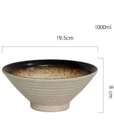 Accessories Kitchen Pantryware Multi Purpose/Salad Serveware serving bowls Mixing bowlLarge Soup Ramen Noodle Bowl Retro Fruit Salad Vegetable Bowl Serving Mixing Bowl Creative Personality Retro Ceram - Buy Online on GoSupps.com