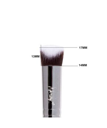 Nanshy 3D Under-Eye Blending Brush | Vegan Concealer Brush for Cream Fluid & Powder Makeup | Contour & Shape | Onyx Black - Buy Online on GoSupps.com