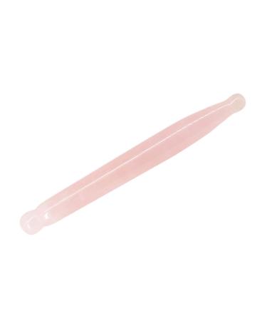 Lurrose rose quartz acupuncture pen Massage tab for the face treatment massage facial tool guasha scrub jade wall spa razorboard natural powder crystal jade Miss pink 12x1.3cm