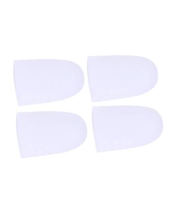 DOITOOL 2 Pair Silicone Gel High Heel Protectors Thumb Protector Big Toe Caps Toe Relief Pad Toe Guards for Feet Big Toe Sleeve Big Toe Cover Cushion Big Toe Cover Protector Toe Splitter White Size 2