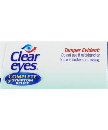 Clear Eyes 7 Symptom Relief Eye Drops, 0.5 Fl Oz (Pack of 3) - Buy Online on GoSupps.com