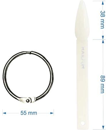 3-Piece Nail Art Set: Stiletto Display Tips with 36 Presentation Sticks & Metal Ring - Perfect for Nature-Inspired Designs - Buy Online on GoSupps.com