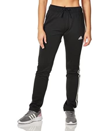 adidas Women's Warm-Up Tricot Regular 3-Stripes Track Pants Medium Black