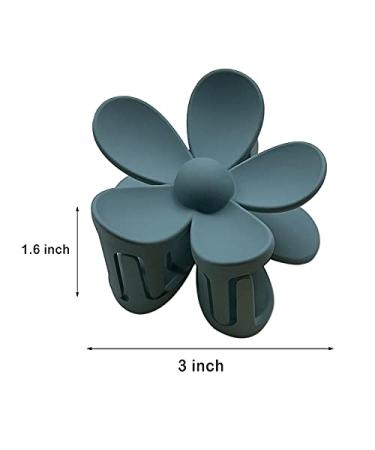 6 PCS Large Flower Hair Claw Clips for Women and Girls - Non Slip Matte Plastic Jaw Clips Barrettes for Thick Hair - Hair Accessories in 6 Colors - Buy Online on GoSupps.com