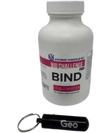 Buy Systemic Formulas #404 Bind - Activated Charcoal Capsules for Ultimate Detox & Optimal Health | 120 Capsules - Buy Online on GoSupps.com