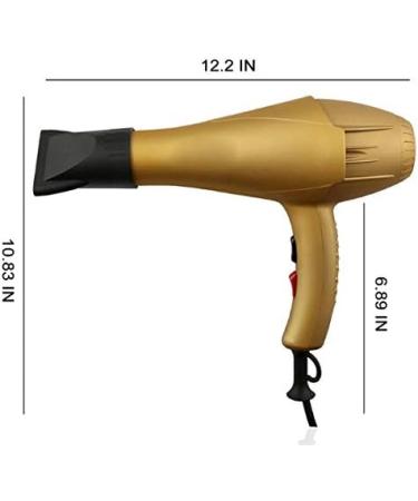 1800W Professional Hair Dryer - Salon Professional Hair Dryer with Concentrator Nozzle - Hair Styling and Drying Tool - Buy Online on GoSupps.com