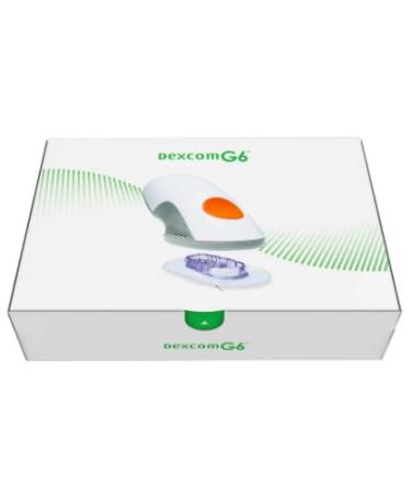 Dexcom G6 sensor and applicator (3 pieces) for continuous glucose measurement without pricking white orange 10