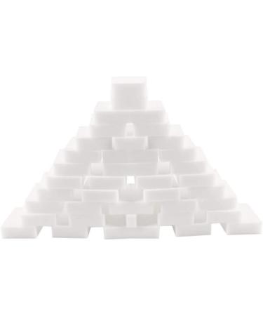 Foam Cleaning Pad Eraser Sponge High Density Non Scratch Pads Household Foam Cleaner White 10x6x2cm 50PCS - Buy Online on GoSupps.com