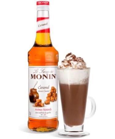 Monin Caramel Syrup 70cl - Premium Quality Syrup for Drinks and Desserts - Buy Online on GoSupps.com