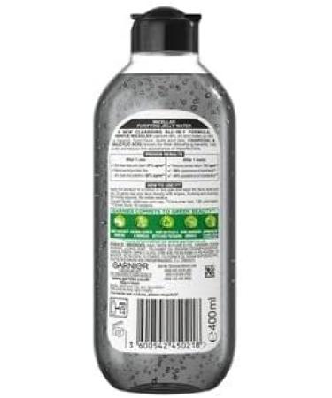 Garnier SkinActive Micellar Jelly Water 400ml - All-in-One Cleanser for Makeup Removal & Blackhead Reduction | Dermatologist Tested | Eco Pad Compatible - Buy Online on GoSupps.com