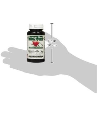Kroeger Herb Ginkgo Biloba - 90 Vegetarian Capsules Ginkgo Biloba 90 Count (Pack of 1) - Buy Online on GoSupps.com