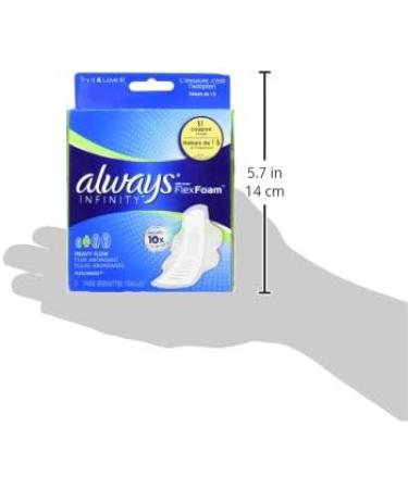 Always Infinity Size 2 Super Pads with Wings - 3 Count - Buy Online on GoSupps.com