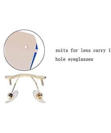CASOTA Rimless Glasses Nose Pad Holder Replacement - Gold Eyeglass Repair Accessories for Adults - Buy Online on GoSupps.com