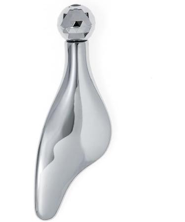 3D Eye Cream Massager - Double Heads Rotating Roller Ball & Mini Scraping Board for Skin Care - Silver - Buy Online on GoSupps.com