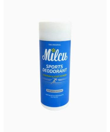 Milcu Sports Deodorant Underarm & Foot Powder for Men and Women 80g