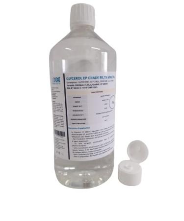 Medilife Vegetable Glycerine (Glycerol) EP GRADE 99.5% (1kg) Purity 99.5% Glycerol 100% Natural | Natural Moisturizer for Hair and Skin | Ideal for Soaps Shampoos Creams
