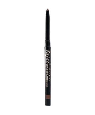 VASANTI Kajal Waterline Eyeliner Pencil - Long-lasting, Waterproof, Smudge-proof, Safe for Sensitive Eyes, Waterline Eye Liner - Opthalmologist Approved and Tested (Rich Brown)