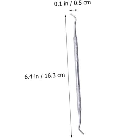 FRCOLOR 1 Set Manicure tools precision reverse cuticle shaper cuticle trimmer cuticle spoon curved fine tip cuticle remover putter grips Cuticle Pusher pedicure slicer Stainless steel - Buy Online on GoSupps.com