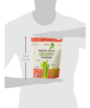 Iya Foods 100% Celery Whole Food 1lb Pack - Plant-Based, Non-GMO, Gluten-Free Vegetable Powder - Buy Online on GoSupps.com
